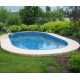 Azuro Ibiza Oval Pool 350x700 H135 with Sand Filter