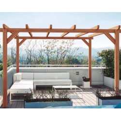 Freestanding wooden pergola Sitges 400x300cm 12m2