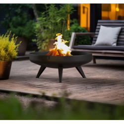 Misa 700 Aço Fire Bowl preto Infire