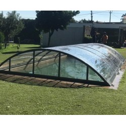 Low Pool Enclosure Lanzarote Removable Enclosure 10.8x5.7m