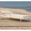 Lettino prendisole Loungue Hamptons Ecru Sedia in alluminio Vondom