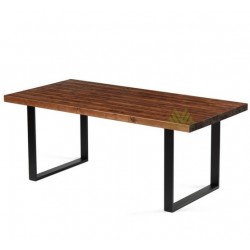 Annette Premium Mesa de Comedor de Madera 1.6x0.96m Color Nogal