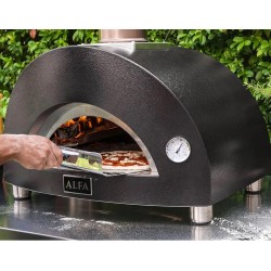 Forno de Pizza Moderno 1 Alfa Forni Híbrido Carvão Cinza