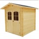 Gartenhaus Loire Massivholz 2x2m 4 m2 Habrita Log 28mm