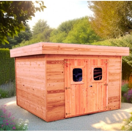 Abri de Jardin en bois Dinan 3.4x3.4 Habrita 11.5m2