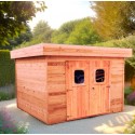 Abri de Jardin en bois Dinan 3.4x3.4 Habrita 11.5m2