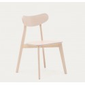 Lot de 4 Chaises en bois massif clair et piètements bois Fina VeryForma