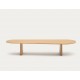 Natural Oak Wood Coffee Table Lounge Pita VeryForma