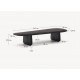 Black Oak Wood Coffee Table Lounge Pita VeryForma