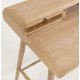 Mindi en rotan houten bureautafel 110x60 Ula VeryForma