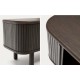 Dark Ash Wood Bedside Table 50x55 Leni VeryForma