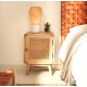 Solid wood bedside table by mindi 40x55 Luna VeryForma