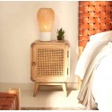 Solid wood bedside table by mindi 40x55 Luna VeryForma