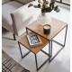 Set of 2 Ana VeryForma Wooden and Metal Side Tables