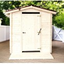 Alpina houten droogtoilet overkapping 2.21x3.04 Habrita 4.64m2