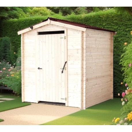 Alpina houten droogtoilet overkapping 2.10x2.21 Habrita 4.64m2