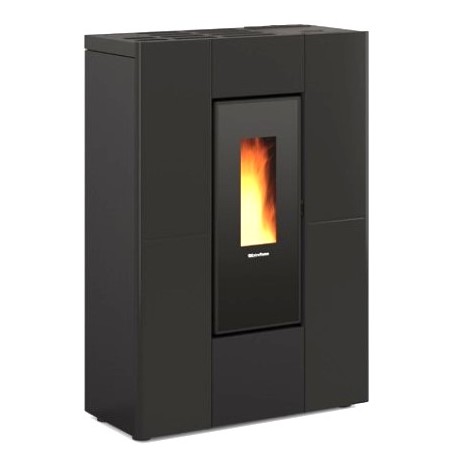 La Nordica Extraflame Luisella 5kW Estufa de Pellets Ventilada Estrecha Borgoña