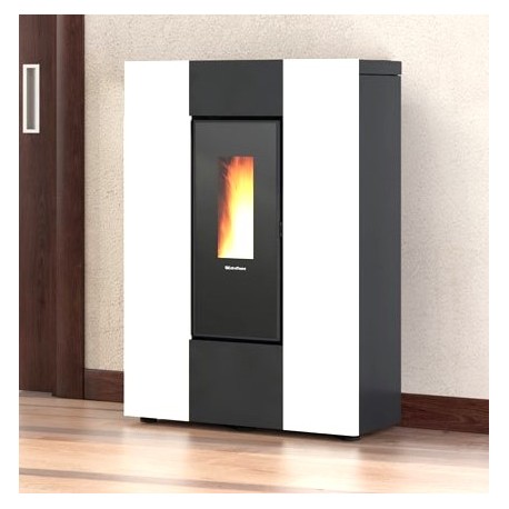 Poêle à granulés La Nordica Extraflame Marilena Plus AD 8kW étroit Blanc