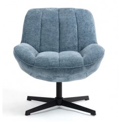 Ena Fabric Armchair Blue Swivel VeryForma