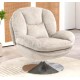 Fauteuil pivotant Top tissu velours taupe VeryForma