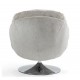 VeryForma Taupe Velvet Top Swivel Chair