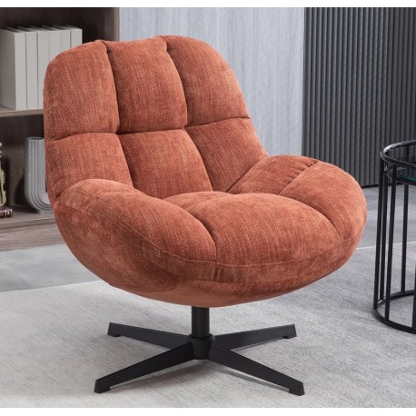 Molo Draaifauteuil Terracotta Stof VeryForma