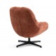 Molo Swivel Armchair Terracotta Fabric VeryForma