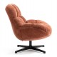 Molo Swivel Armchair Terracotta Fabric VeryForma