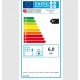 La Nordica Vicenza Evo Fogão a lenha em aço inoxidável 7kW