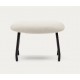 Lina footstool in white terry fabric and VeryForma