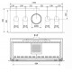 Ferlux F-1100 Large 16,5 kW Inserto in legno turboventilato