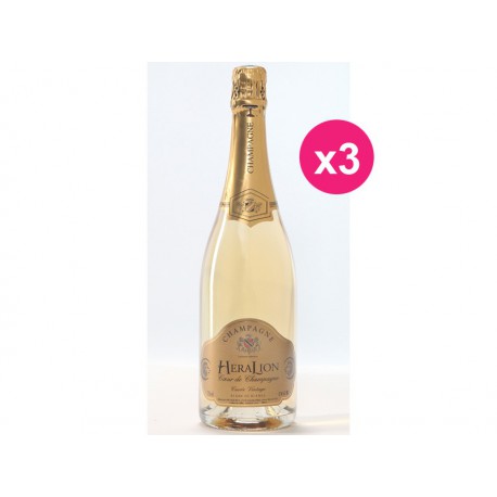 Champagne Grand Vintage Blanc de Blanc (confezione da 3) HeraLion